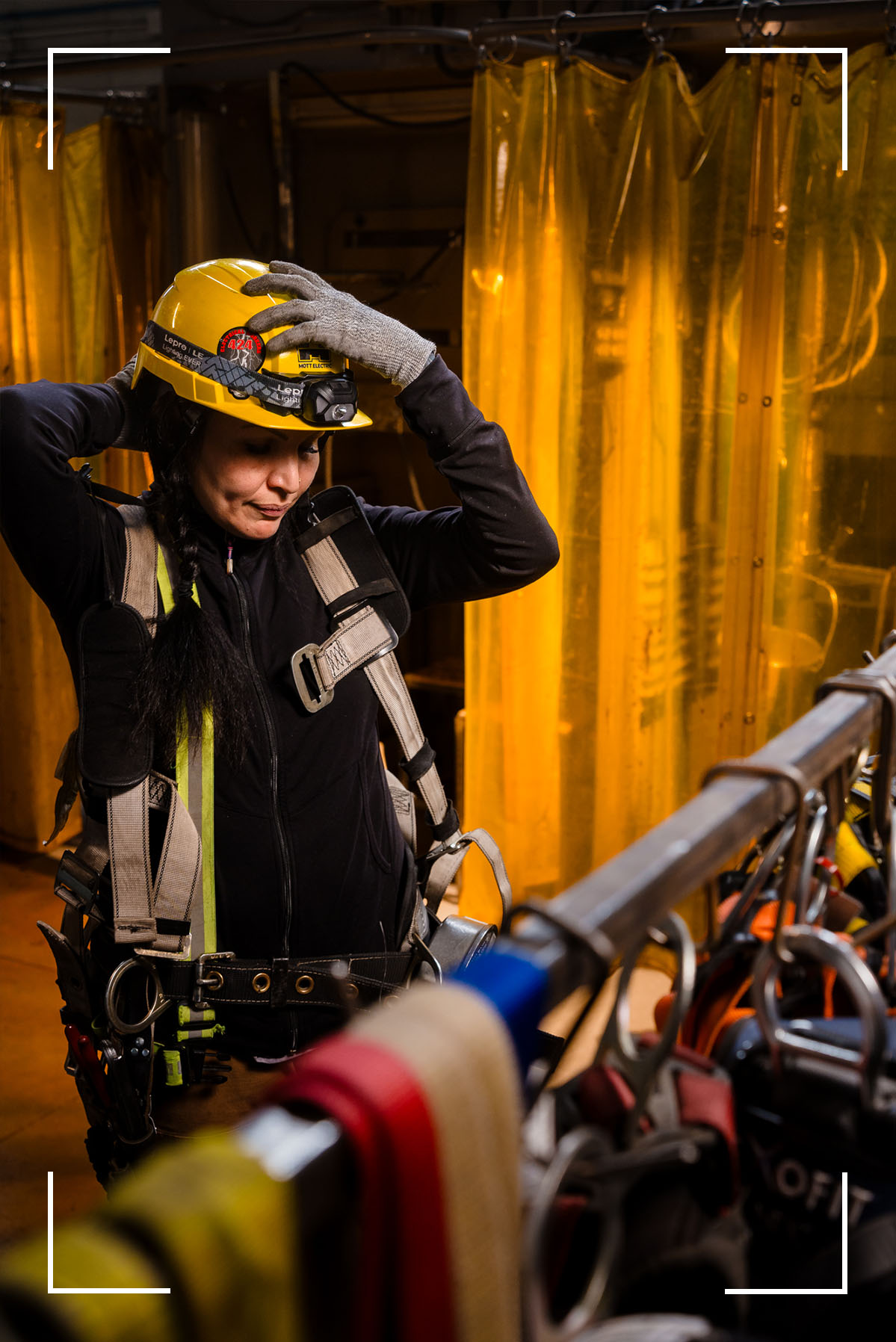 woman working